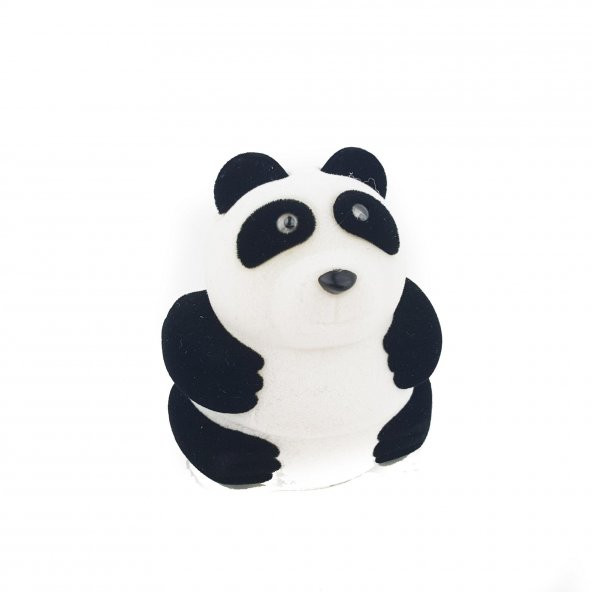 925 Ayar Gümüş Kadife Panda Kutusunda Kalpli Kar Tanesi Kolye - 3