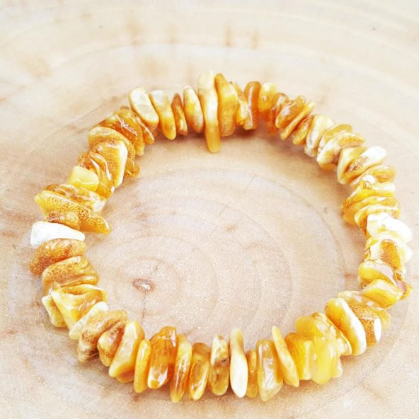 Gerçek Baltık Litvanya Amberi Doğal Kehribar Bileklik