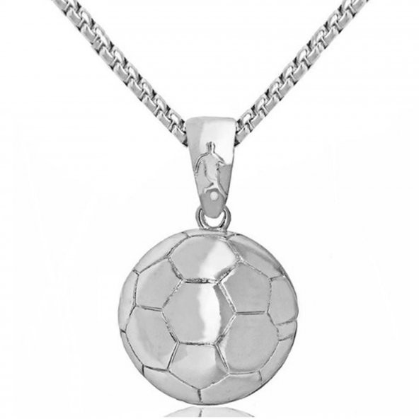 Metal Futbol Topu Spor Takı Kolye