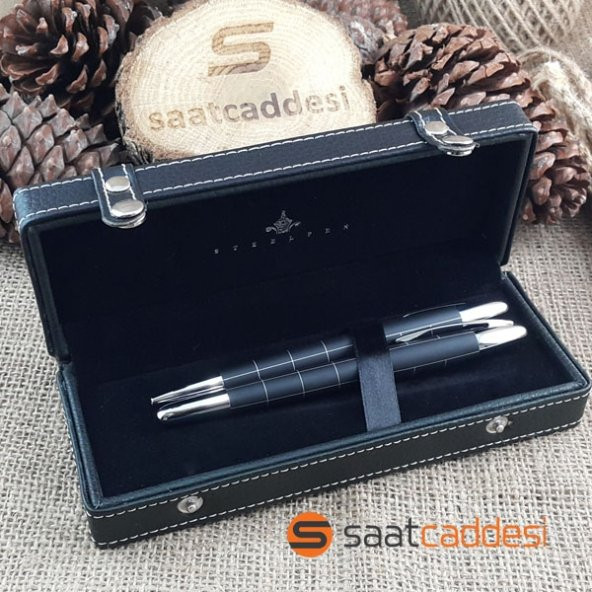 Steel Pen 2 li Metal Kalem Seti - Siyah - 2