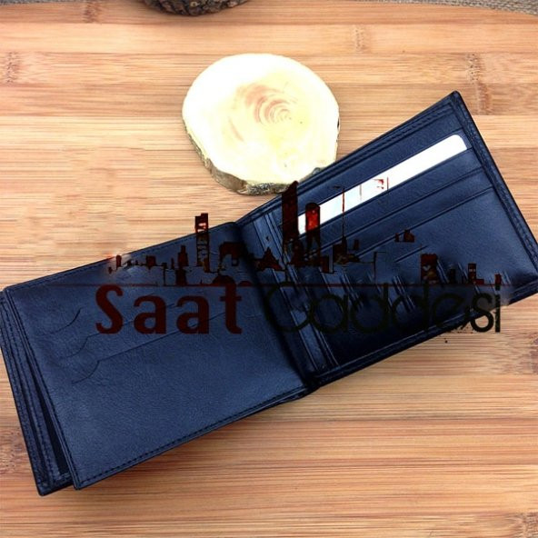 İsme Özel Vekar 20 Bölmeli 100 Deri Erkek Cüzdanı Siyah + HEDİYELİ - 3