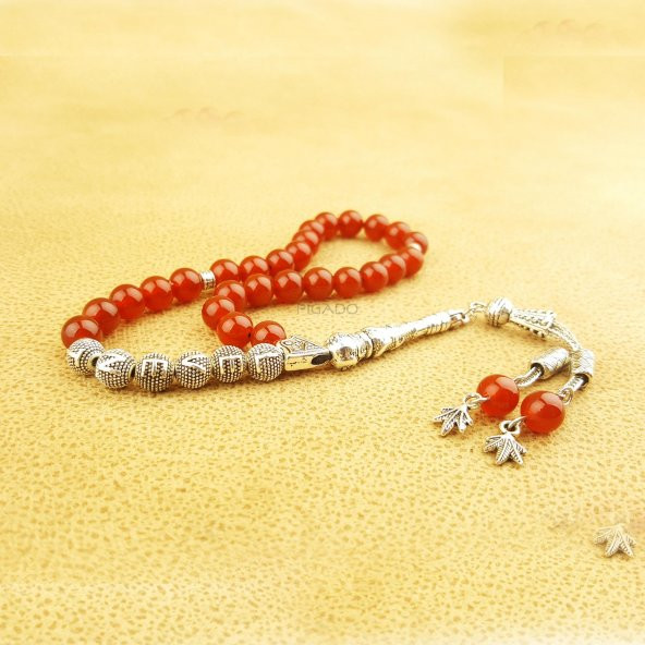 İsme Özel Akik Doğal Taş Tesbih