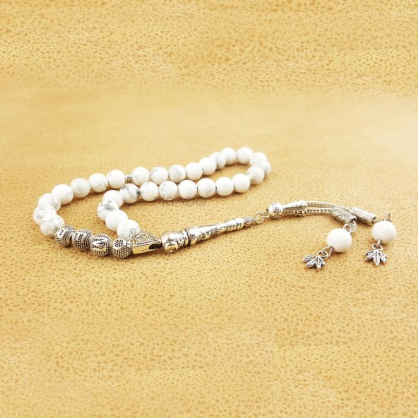 İsme Özel Havlit Çift Püsküllü Doğal Taş Tesbih