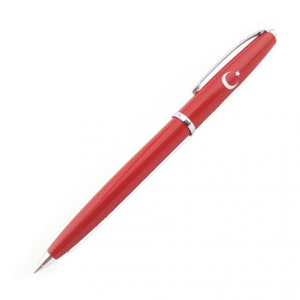 Steel Pen Ay Yıldız Kırmızı Kalem