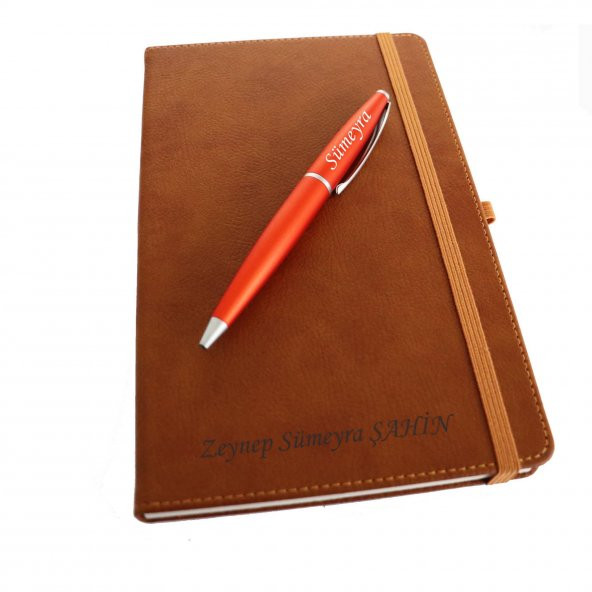 İsme Kişiye Özel Termo Deri Defter Kalem Seti Öğretmenler Günü - 3