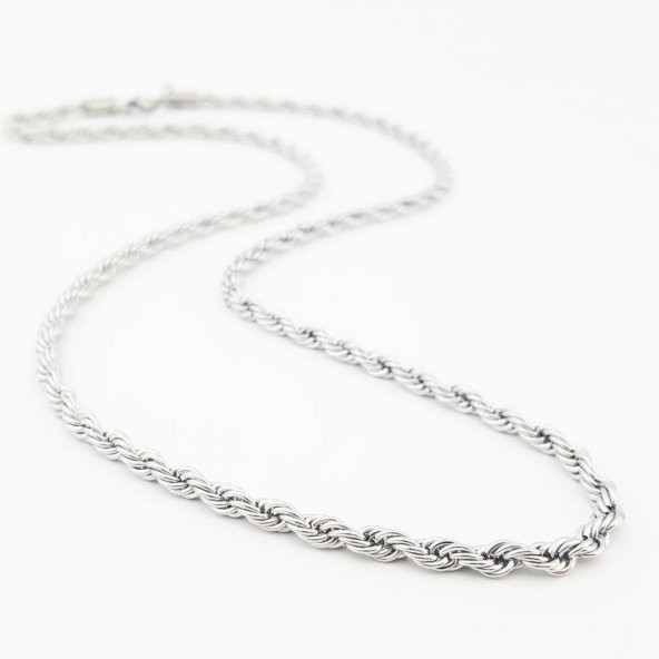 Pigado 316L Paslanmaz Çelik Burgu Zincir Kolye - 2