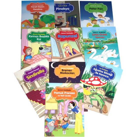 Renkli Dünya Çocuk Masalları Seti 10 Kitap