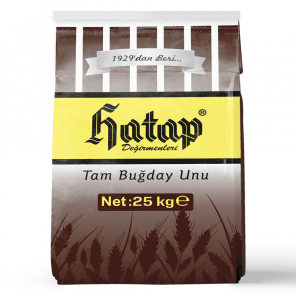 Hatap 25 kg Tam Buğday Unu (Fabrikasından)