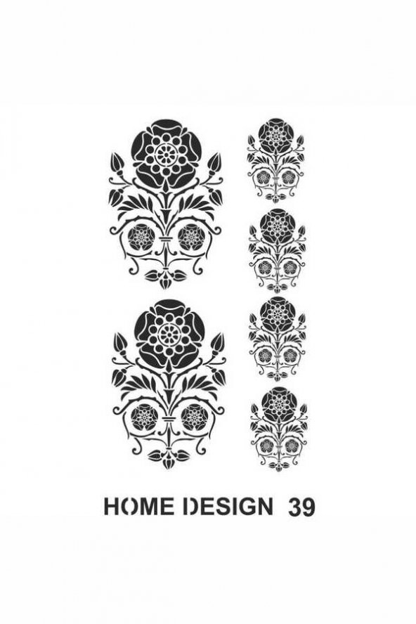 Artebella Home Design Stencil Şablon 35x50 cm. Model: HDS39 - 2
