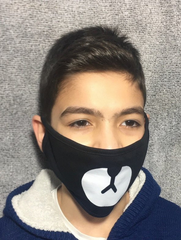 K-Pop BTS panda Yüz Maskesi 2 kat pamuklu kumaş kullanılmıştır tıbbi maske değildir