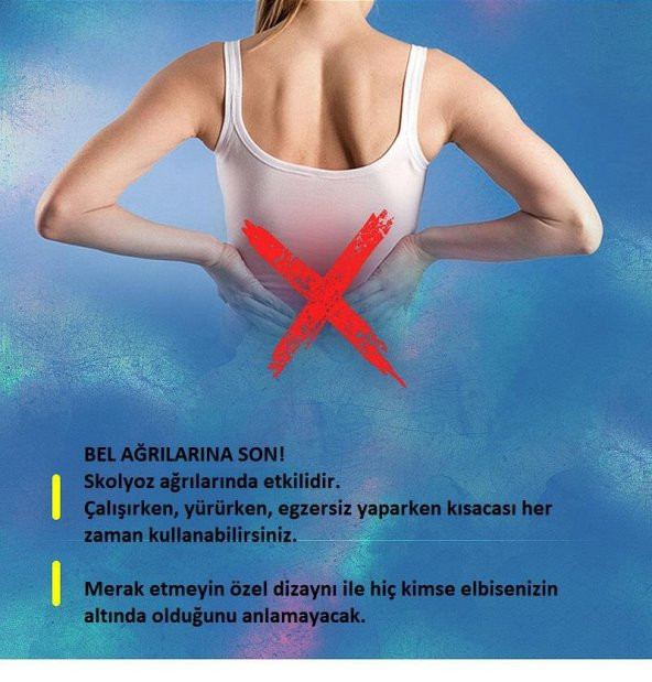 Kifoz Skolyoz Korsesi Kamburluk Önleyici Korse Korsesi Dik Duruş Korsesi - 4