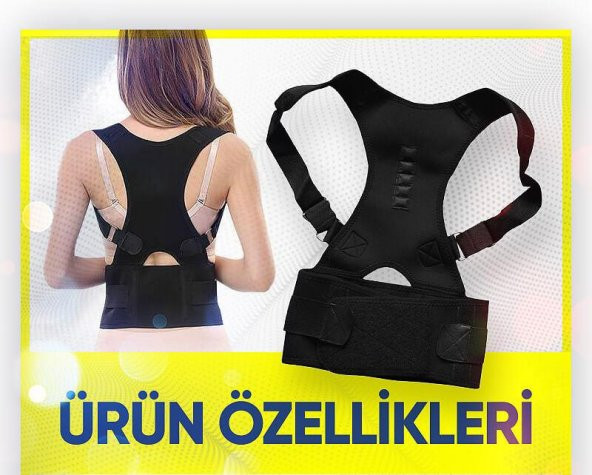 Kifoz Skolyoz Korsesi Kamburluk Önleyici Korse Korsesi Dik Duruş Korsesi - 5