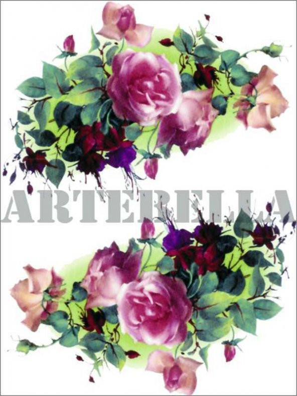 Artebella Büyük Kolay Transfer 17x24cm. Model: 1281V-Açık Zemin - 3