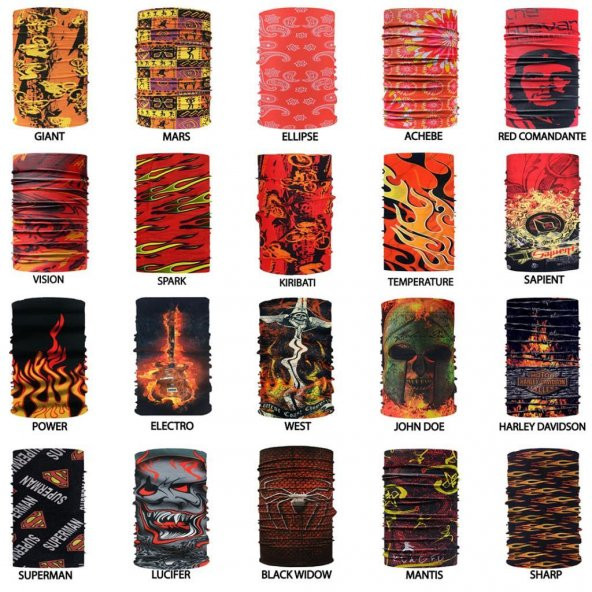 Knmaster Buff Çok Amaçlı Bandana Boyunluk TÜRK MARKASI+200 Çeşit - 3
