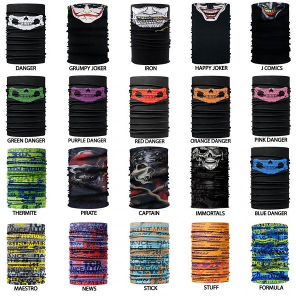 Knmaster Buff Çok Amaçlı Bandana Boyunluk TÜRK MARKASI+200 Çeşit - 7