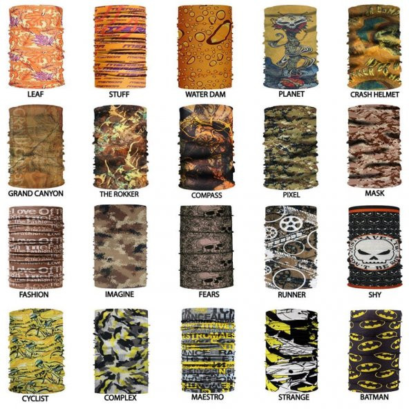 Knmaster Buff Çok Amaçlı Bandana Boyunluk TÜRK MARKASI+200 Çeşit - 8