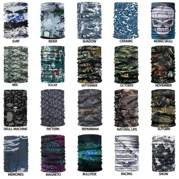 Knmaster Buff Çok Amaçlı Bandana Boyunluk TÜRK MARKASI+200 Çeşit - 9