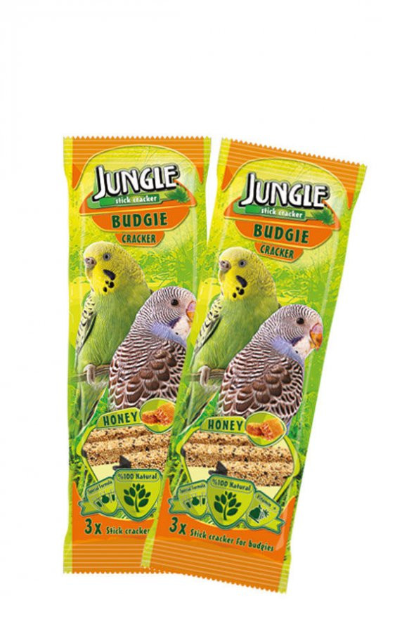 Jungle Ballı Muhabbet Kuşu Krakeri 3Lü