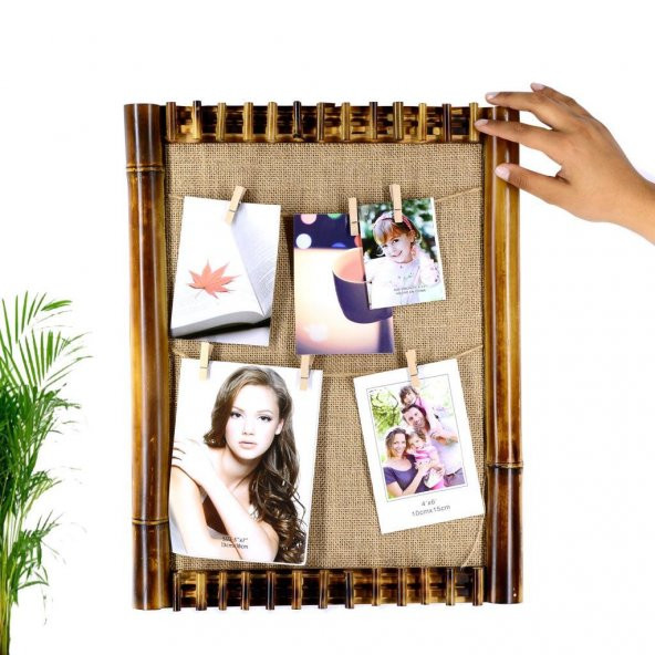 Bambu İpli Anı  Ahşap Fotoğraf Çerçevesi 30x40 - 1