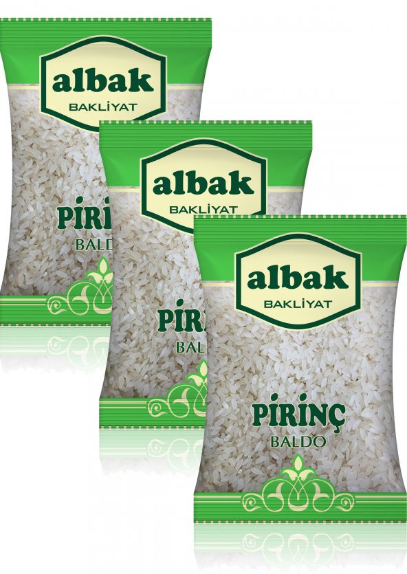 Albak Baldo Pirinç x3 Adet 1 kg