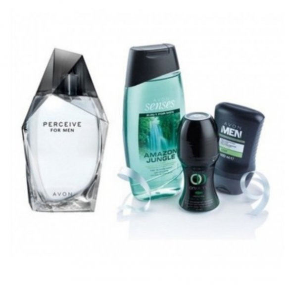 Avon Perceive Edt 100 Ml Erkek Parfüm 4'Lü Bakım Set
