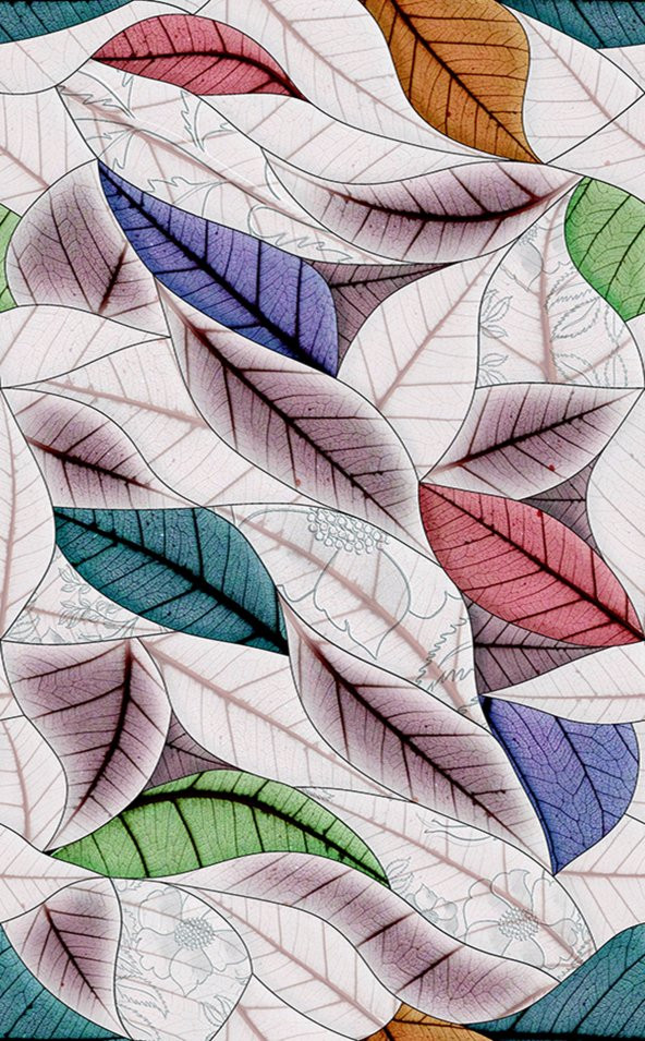 Diijital Baskı Kaymaz Taban Halı Mvh 296  RENKLİ 160X230 - 2