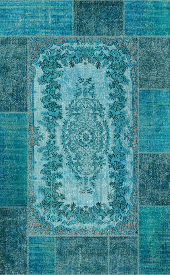 Diijital Baskı Kaymaz Taban Halı Mvh 308  RENKLİ 120X180 - 2