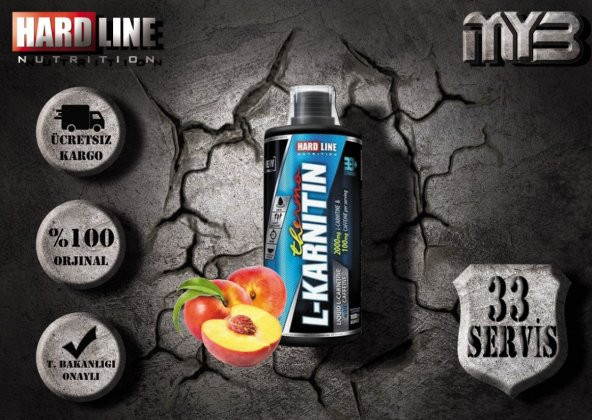Hardline L-Karnitin Thermo 1000 ML 33 Servis 2000 MG 3 FARKLI AROMA - 2
