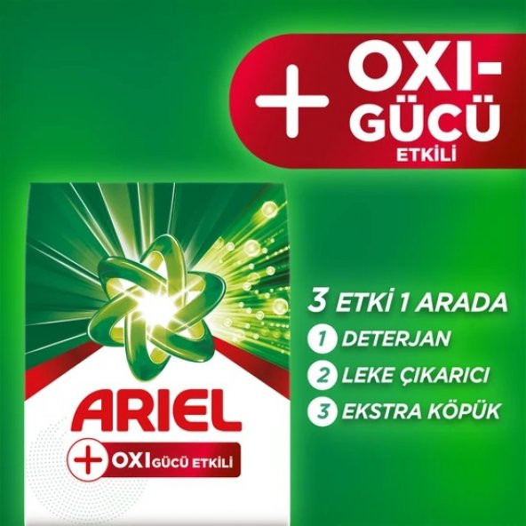 Ariel Oxi Leke Çıkarıcı Etkili Toz Çamaşır Deterjanı 2 x 4,2 kg - 3