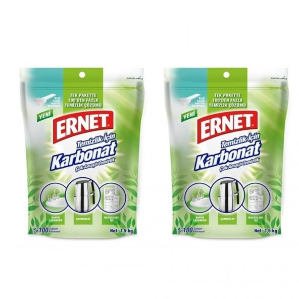 Ernet Karbonat Çok Amaçlı Temizleyici 2 x 1500 Gr
