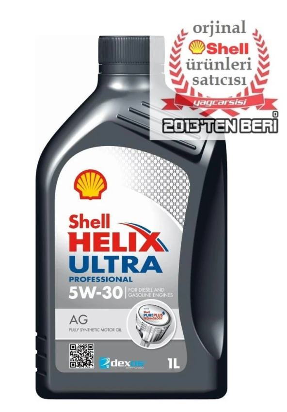 SHELL HELİX ULTRA PRO AG 5W30 - 1 LİTRE DEXOS2-C3 DPF ONAYLI