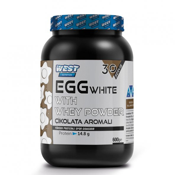 West Nutrition Egg White Powder Yumurta Akı Tozu ve Whey Protein Tozu 600 gr - HEDİYELİ