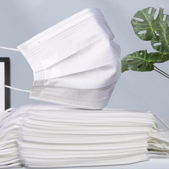 ULTRASONİK CERRAHİ MASKE 3 KATLI TELLİ 300 ADET - 2