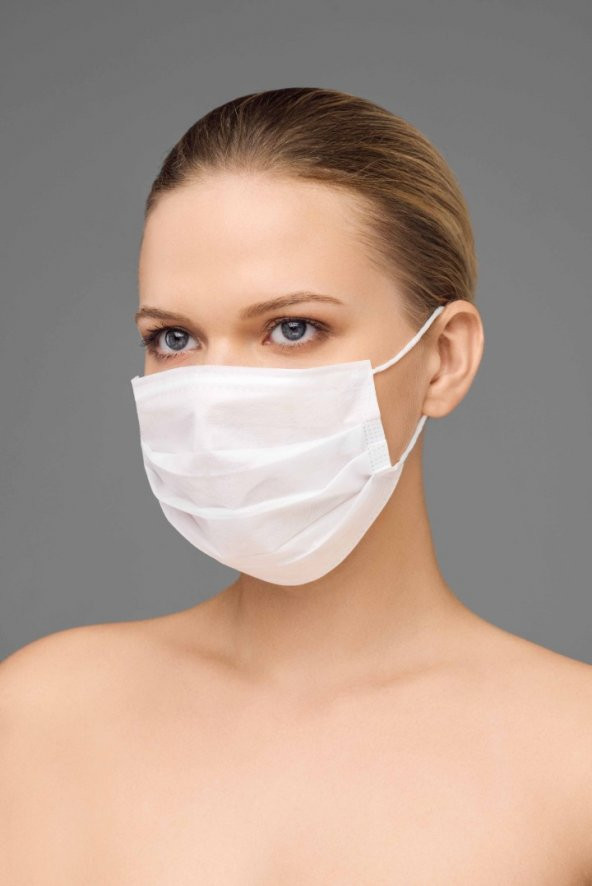 ULTRASONİK CERRAHİ MASKE 3 KATLI TELLİ 300 ADET - 3