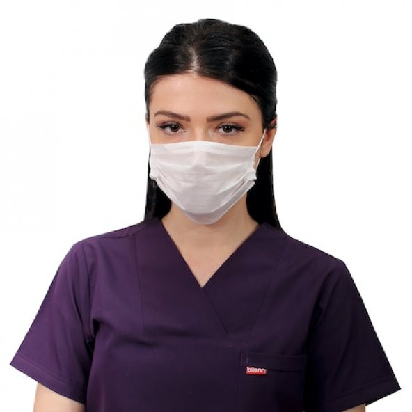 ULTRASONİK CERRAHİ MASKE 3 KATLI TELLİ 300 ADET - 5