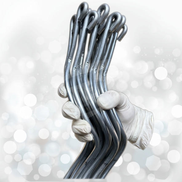 20 Adet 150 Cm Metal Spiral Bitki Destek Çubuğu Hobi Bahçesi Bitki Bağlama Teli Sebze ve Çiçek Teli - 2