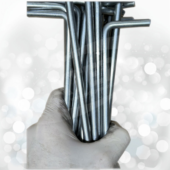 20 Adet 150 Cm Metal Spiral Bitki Destek Çubuğu Hobi Bahçesi Bitki Bağlama Teli Sebze ve Çiçek Teli - 6