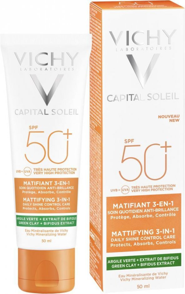 Vichy Capital Soleil Spf 50+ Matlaştırıcı Yüz Güneş Kremi 50ml - 1