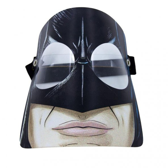 Çocuklara Özel Eğlenceli Yüz Koruma Siperliği - Batman Yüzü - 1