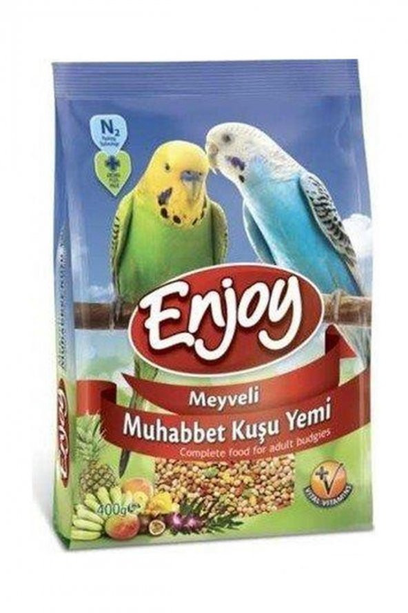 Enjoy Meyveli Muhabbet Kuşu Yemi 400 Gr