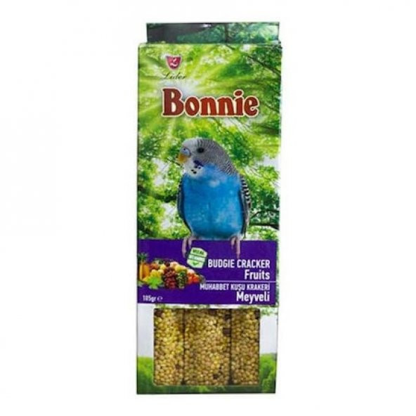 Bonnie Muhabbet Kuş Krakeri Meyveli 3lü Paket