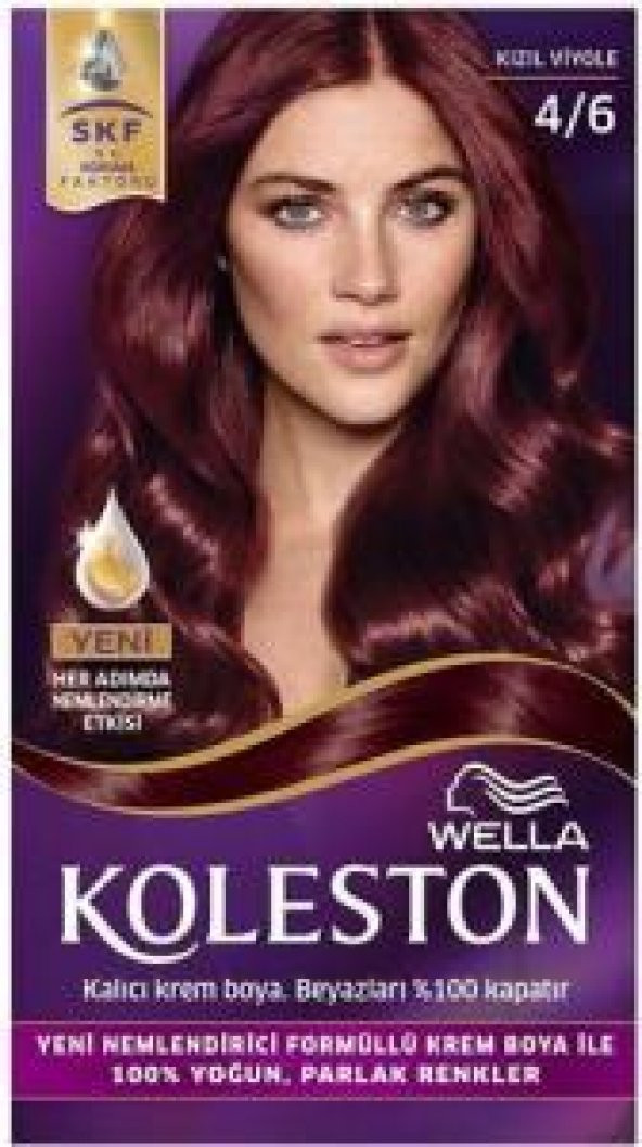 Wella Koleston Kit 4/6 Kızıl Viyole Saç Boyası