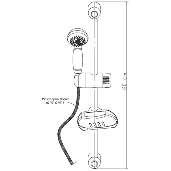 Gpd Sürgülü Duş Seti (3 Fonksiyonlu) Dst16 - 2