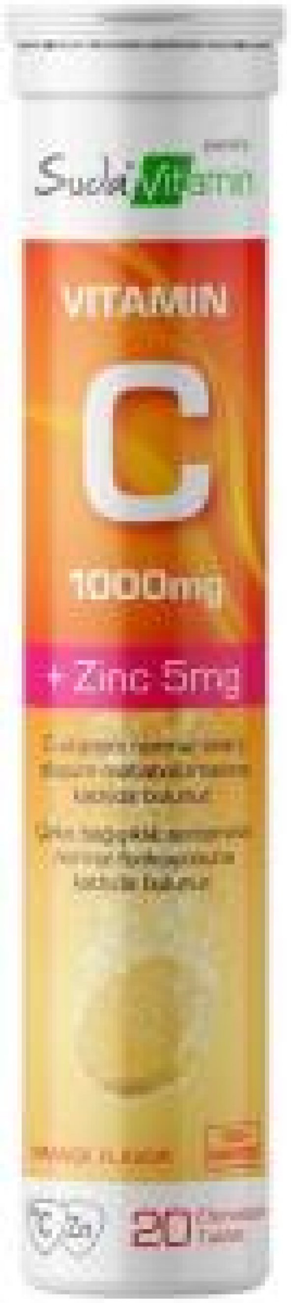 Suda Vitamin C 1000mg + Zinc 15mg Suda Eriyen 20 Tablet - 2