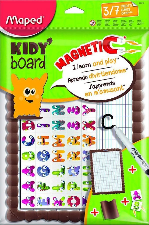 Maped Yazı Tahtası Kıdy Board Çocuk Mıknatıslı Beyaz 583810