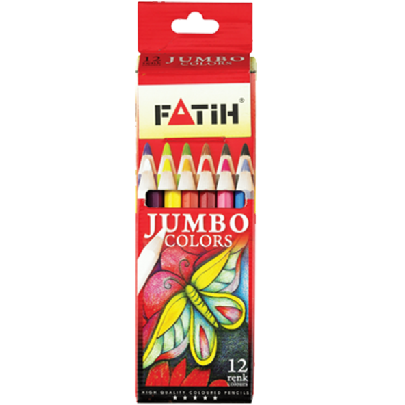 Fatih Kuru Boya Karton Kutu Jumbo Tam Boy 12 Lİ 33412
