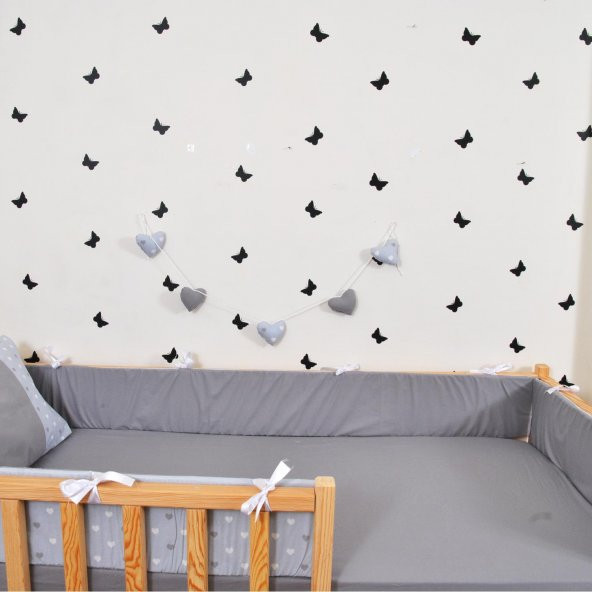 Montessori Kenar Koruma Süs Yastık Set Nevresim Takımı 90X190 111 - 4