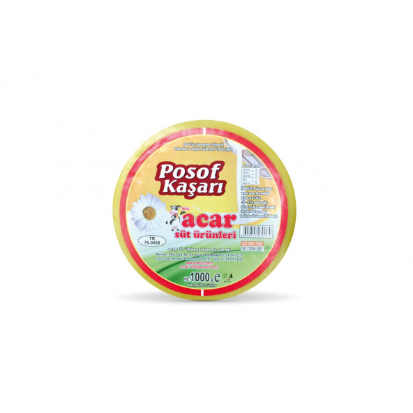 Posof Kaşar Peyniri 1 Kg.