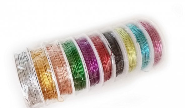 Aluminyum Makara Tel - 1mm Kalınlık- 10 Farklı Renk - 2