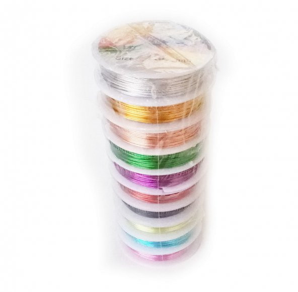 Aluminyum Makara Tel - 1mm Kalınlık- 10 Farklı Renk - 3